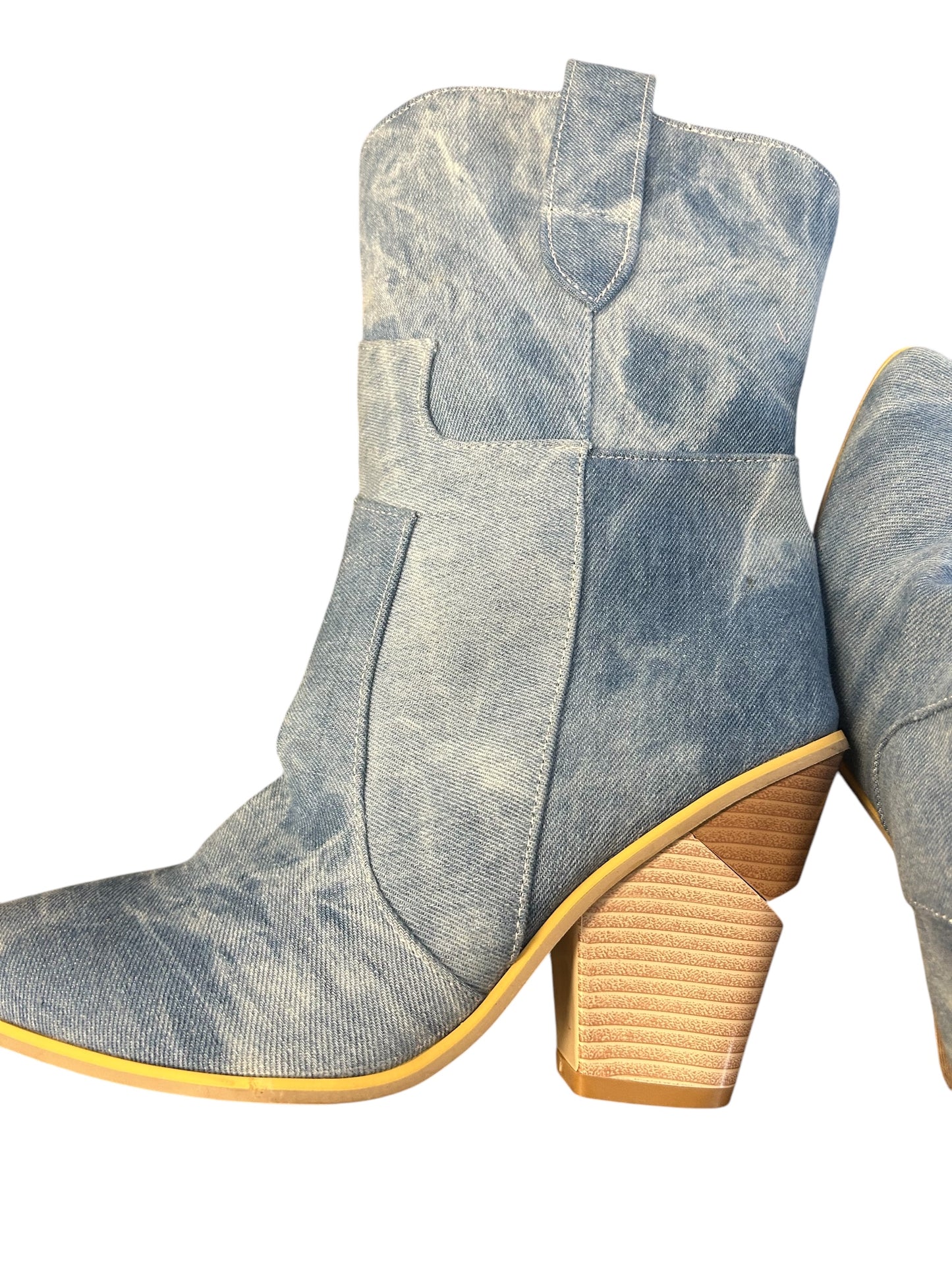 Denim Cowboy Boots size 42 (10/11) women boots