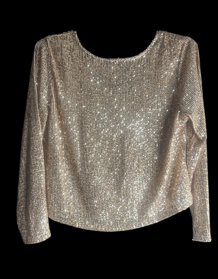 Rose Gold Sequin Blouse