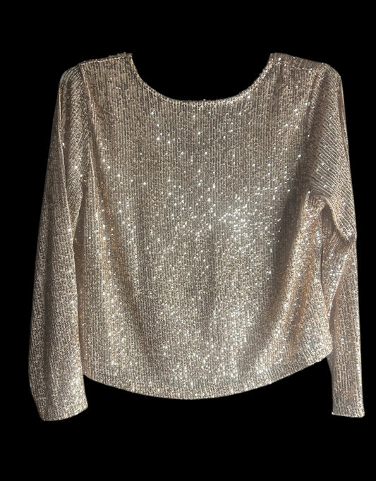 Rose Gold Sequin Blouse